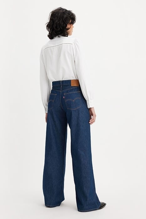 BAGGY FLARED JEANS BLUE 3