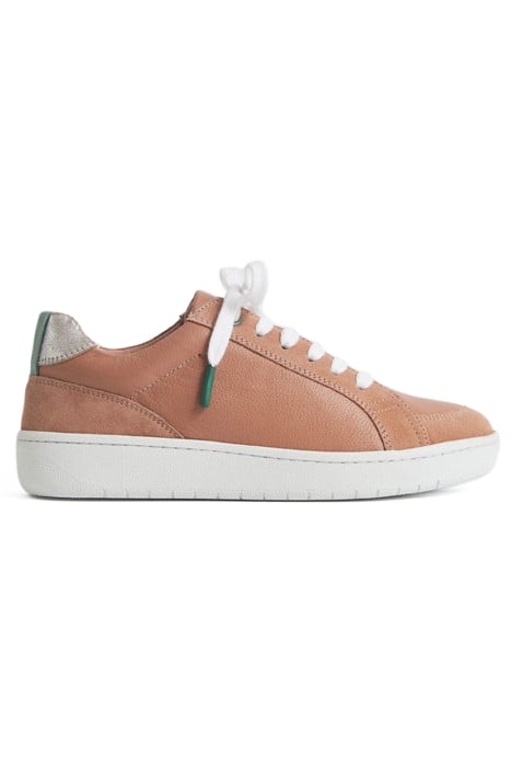 LEATHER SUEDE TRAINER LIGHT PINK 1