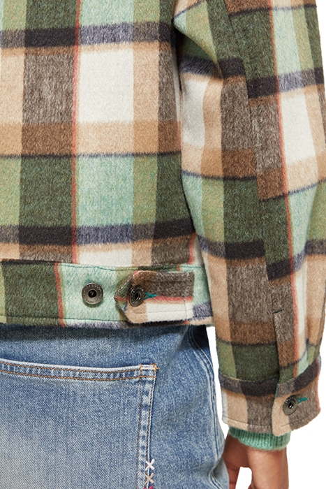 GREEN CHECK SHORT JACKET FROZEN MINT CHECK 8