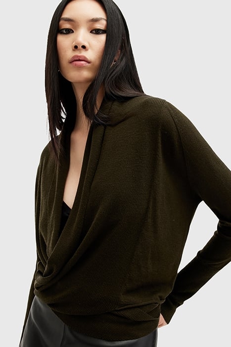 WASSON PIRATE CARDIG TARMAC GREEN 8