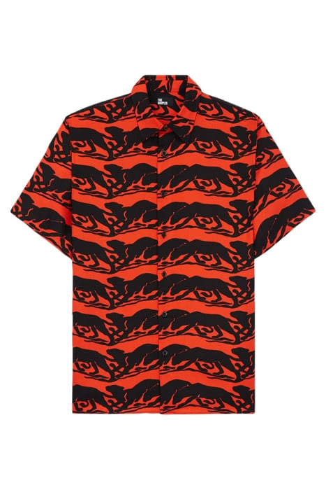 CHEMISE A MANCHES COURTE ET COL CLASSIQUE IMPRIMEE BLACK - R 1