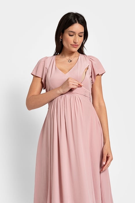 MATERNITY MINI DRESS BLUSH 5