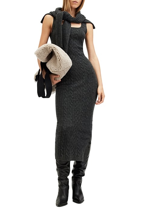 MURIEL DRESS CINDER BLACK 6