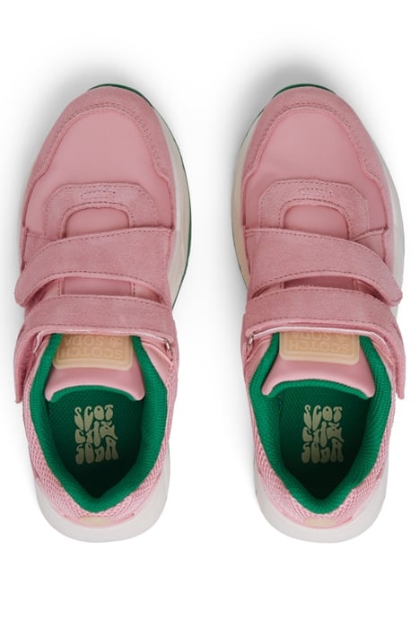 GIRLS CELESTIA VELCRO SNEAKER PINK 3