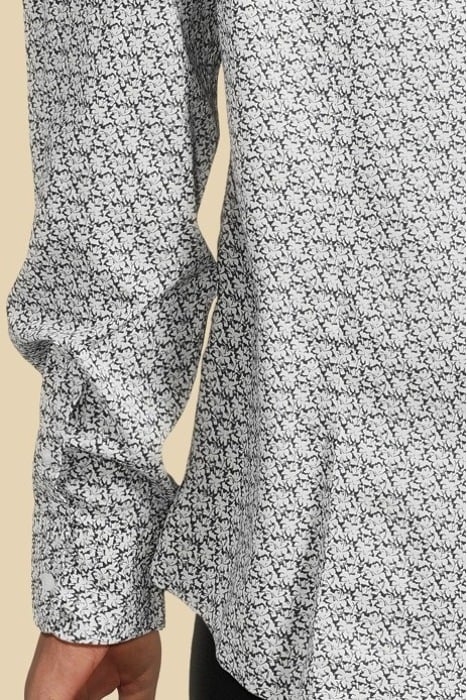 ITALIAN COLLA ROU AOP WHITE AND BLUE CASUAL SHIRT 4