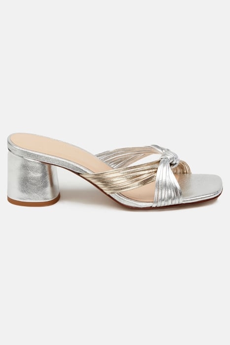 MONICA KNOT MULE GOLD/SILVER 1