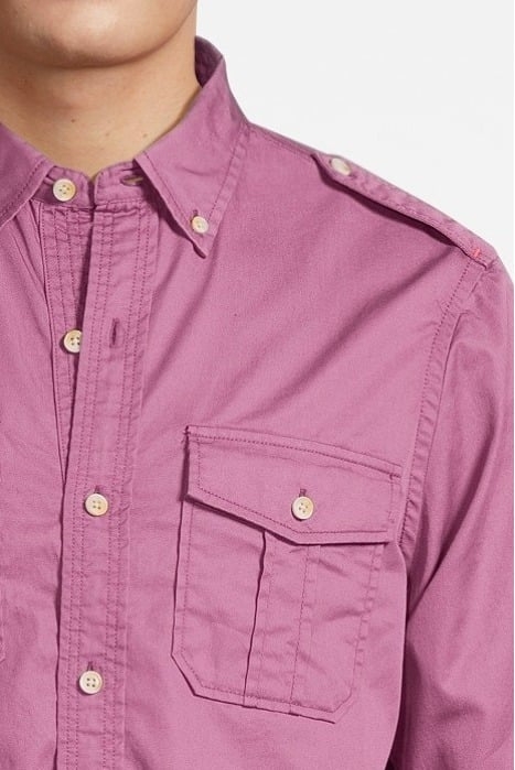 REGULAR-FIT REFINED COTTON SHIRT DAHLIA 4