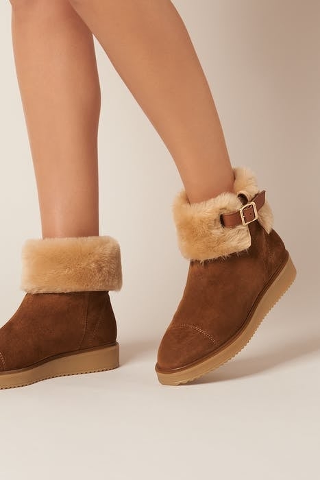 MACI SHEARLING ANKLE BOOT TOBACCO 2
