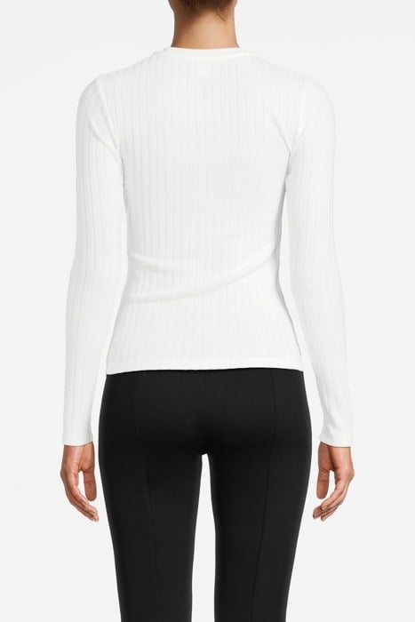 CARMEN RIBBED SWEATER WHITE 2