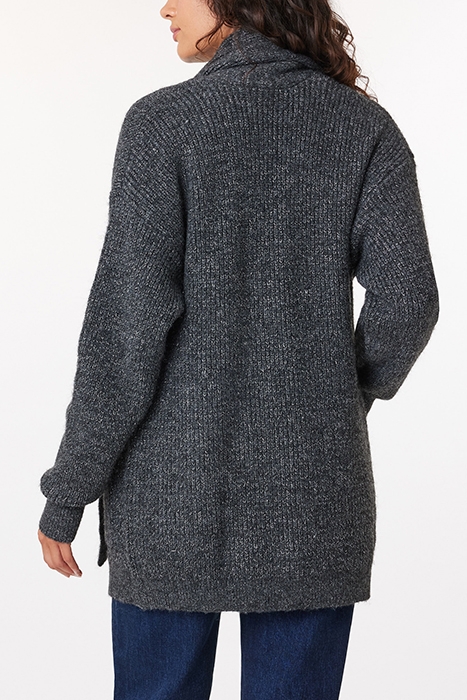 SWEATER CARDIGAN CHARCOAL GREY HEATHER 2