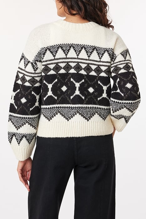 SWEATER CARDIGAN EGGNOG/CHAMPAGNE 2