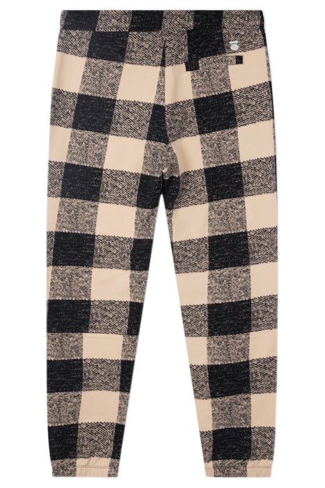 CROPPED JOGGER CHECK BLACK 5