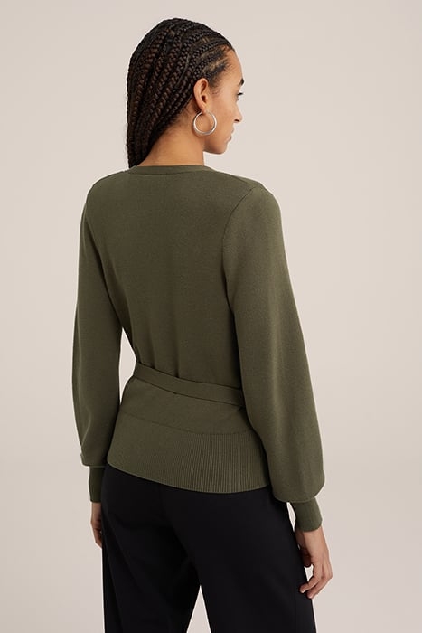 CARDIGAN OLIVE GREEN 2