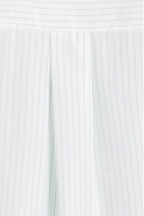 POLLY STRIPE SHIRT SAGE/WHITE - OUTLET PRICE 5