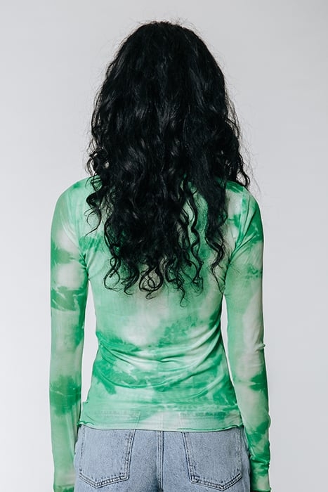 NEYO TIE DYE MESH TOP MINT 2