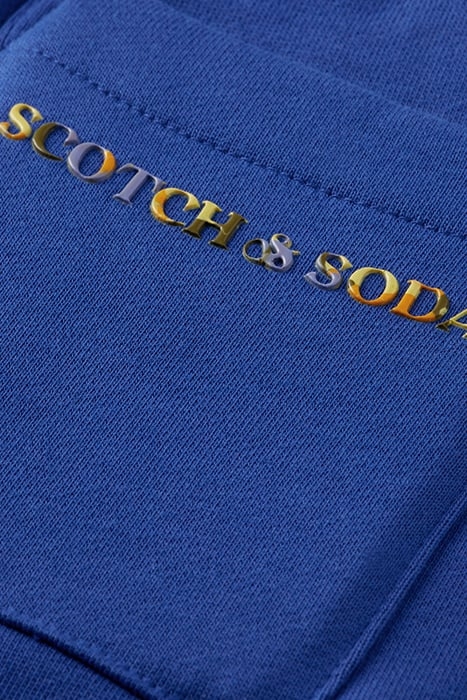 BOYS LOGO SWEATPANTS IN ORGANIC COTTON COBALT 8