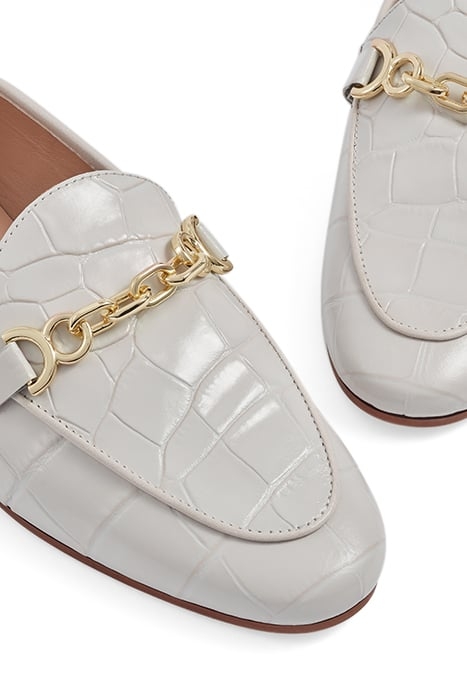 FL ADAYLNN TRIM LOAFER WHITE 3