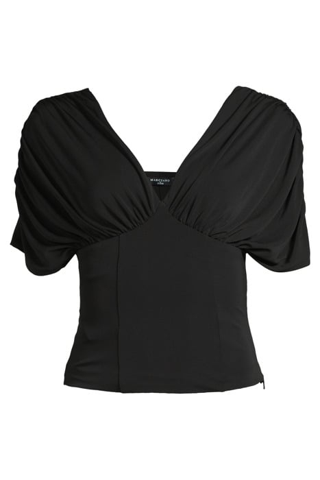 GISELLE TOP JET BLACK BLOUSE 3