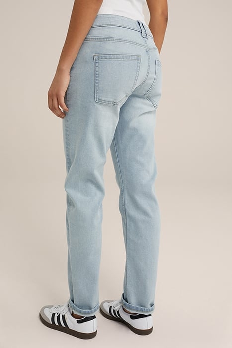 5-POCKET MID WAIST ICE BLUE 2