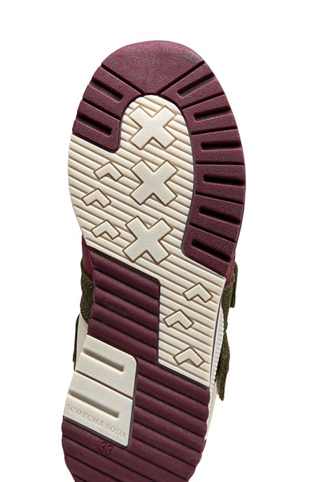 GIRLS VIVINA VELCRO SNEAKER ARMY GREEN MULTI 5