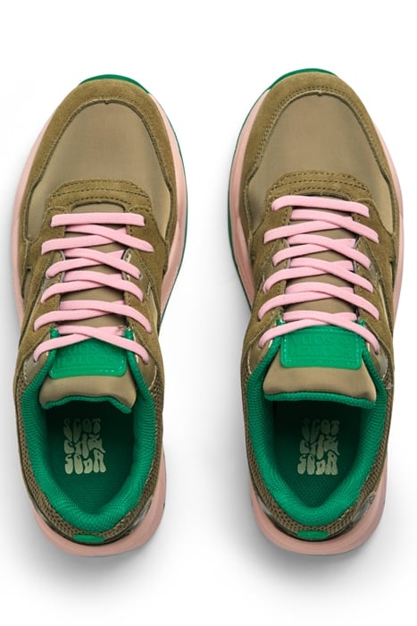 GIRLS CELESTIA SNEAKER ARMY GREEN 3