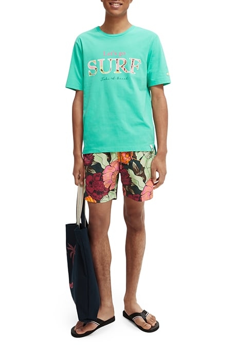 GRAPHIC COTTON JERSEY T-SHIRT SMASH MINT 3