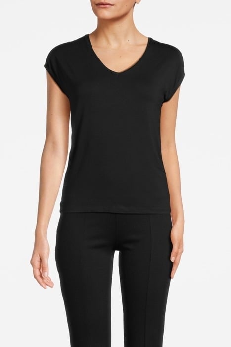TILLY VISCOSE V NECK SWEATER BLACK - OUTLET PRICE 1