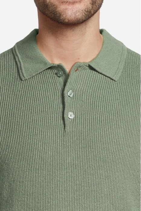 GEORGE KNITTED T-SHIRT SAGE GREEN - OUTLET PRICE 4