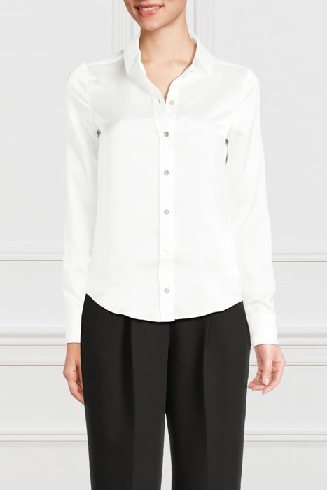 MELISSA PRINTED SHIRT PALE BUTTON-DOWN PEARL 1