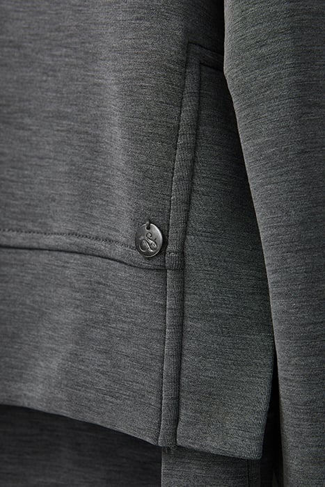 MODAL SCUBA TOP CHARCOAL HEATHER 5