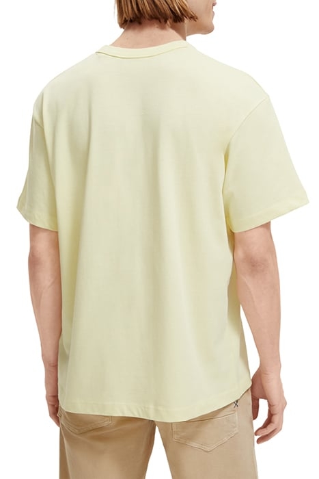 UNISEX CREWNECK TEE IN ORGANIC COTTON DAFFODIL 3