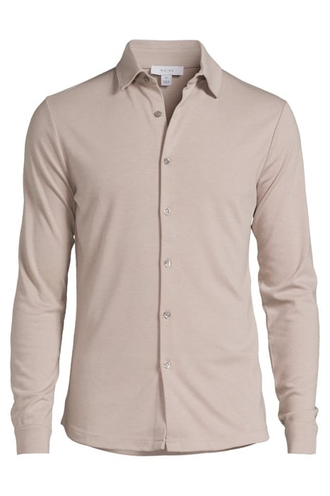 PORTER JERSEY BUTTONED SHIRT STONE MELANGE - OUTLET PRICE 3