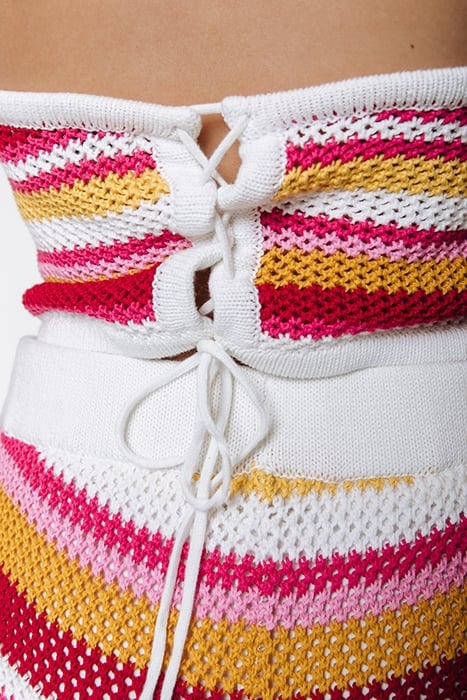 NICKY CROCHET STRIPE HALTER TOP MULTICOLOR 5