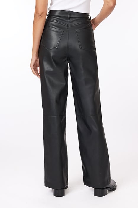 JEAN STYLE FAUX LEATHER PANT BLACK 2