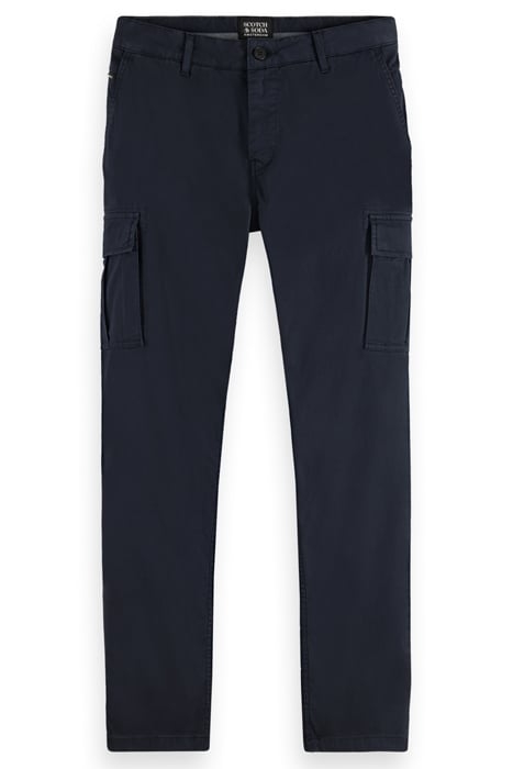 STUART- GARMENT-DYED PIMA COTTON CARGO PANT NAVY 4