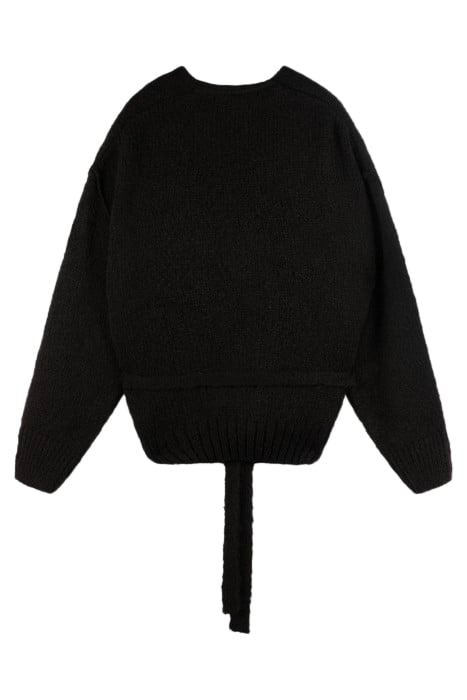SHORT CARDIGAN ALPACA BLACK 4