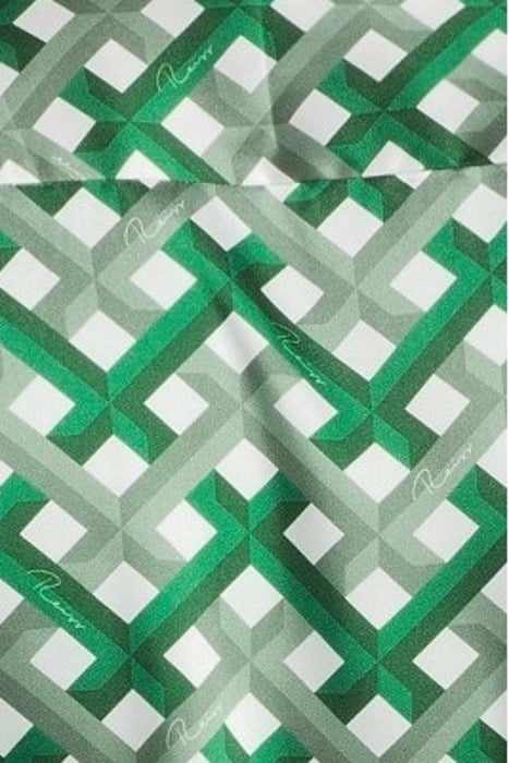 ELDEN SLIM FIT CUBAN COLLAR SHIRT GREEN - OUTLET PRICE 5