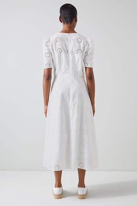 DR JANE BRODERIE DRESS WHITE 2
