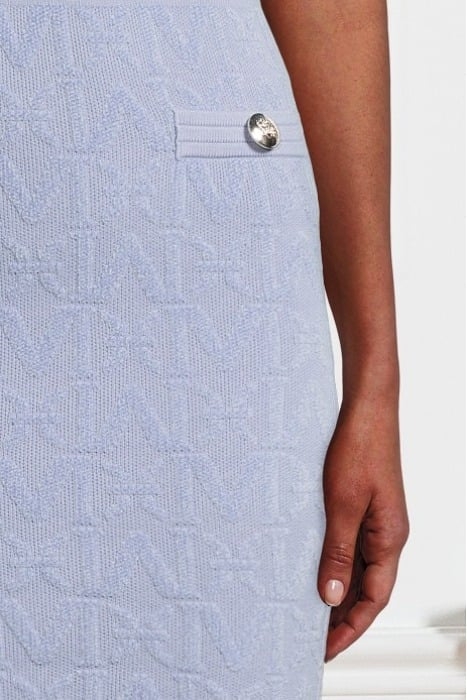 PENELOPE ALL OVER DUST LIGHT MINI DRESS BLUE 4