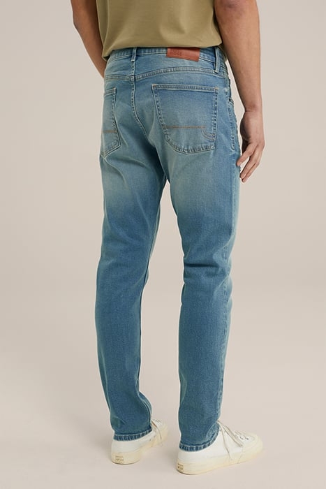 5-POCKET MID WAIST GREEN BLUE 2