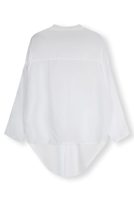 CROPPED KNOT BLOUSE WHITE 4