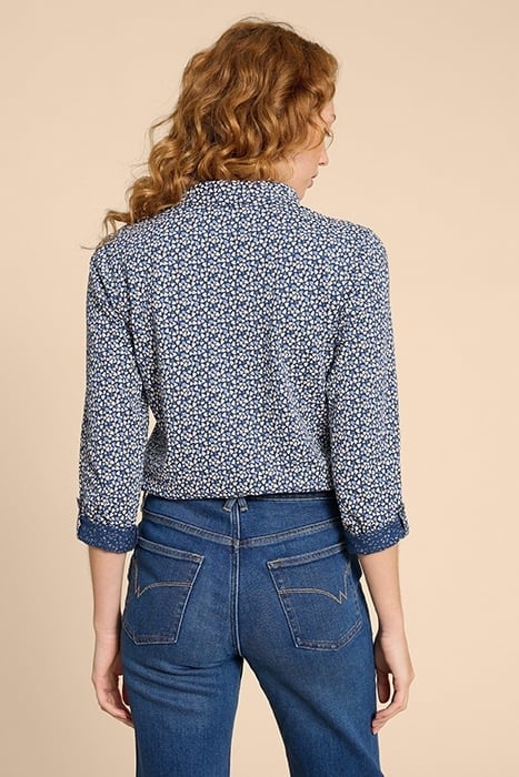 ANNIE JERSEY SHIRT BLUE PRINT 2