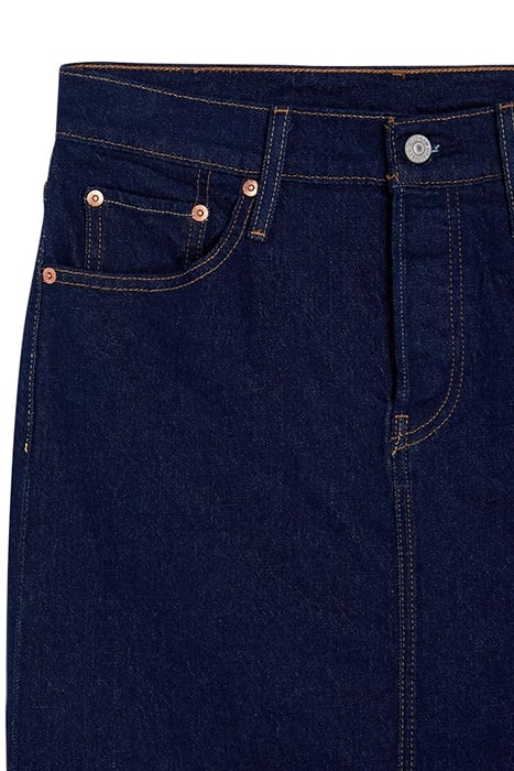 LSESIDE DENIM SKIRT NAVY 6