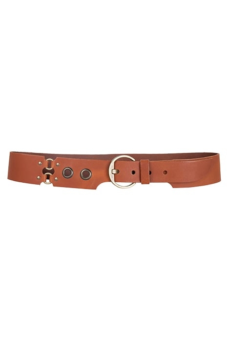 FANCY LEATHER BELT CHESTNUT 1