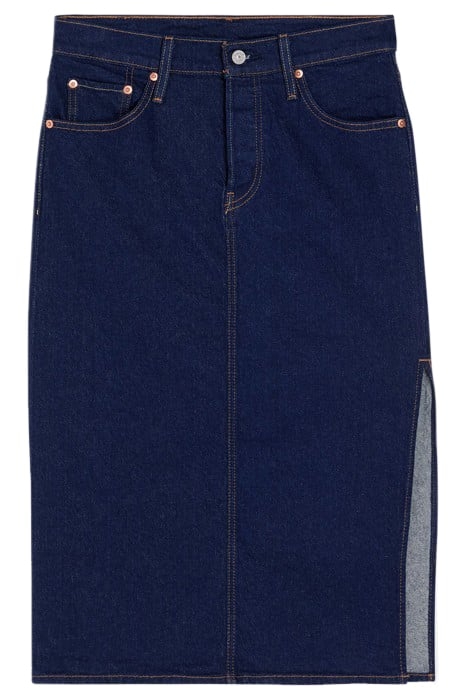 LSESIDE DENIM SKIRT NAVY 3