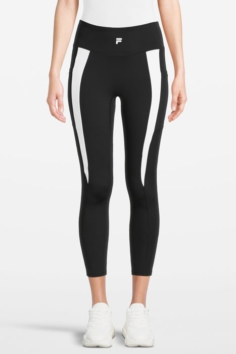 RABENAU HIGH WAIST TIGHTS BLACK BEAUTY-LUCENT WHITE 1