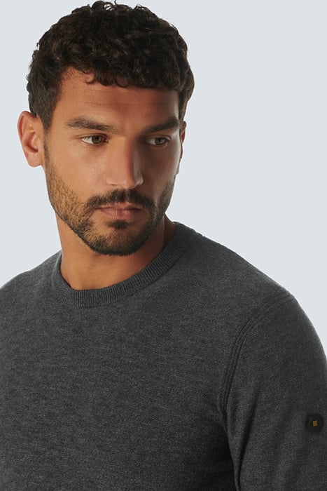 PULLOVER CREWNECK 2 COLOURED MELANGE DARK STEEL 6