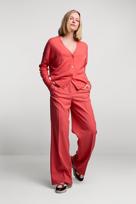 SNEAKER COMBI MATERIAL BRIGHT CORAL 2