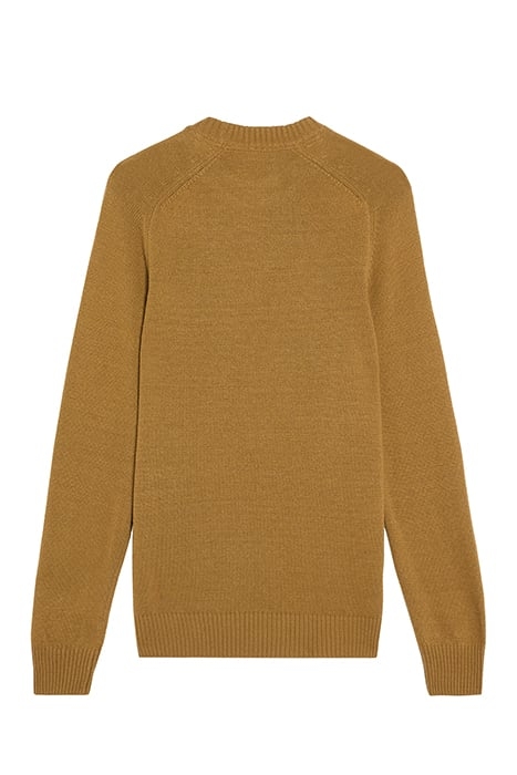 SADDLE SLEEVE CREW NECK JUMPER GOLDEN HEATHER 5