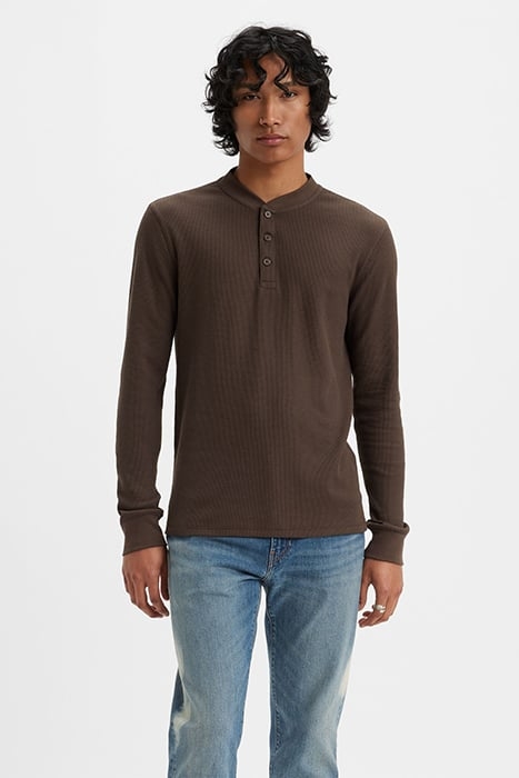 LS LONG-SLEEVED T-SHIRT BROWN 1